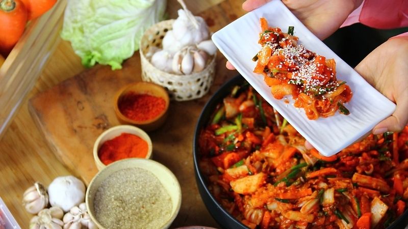 Korean Food and fiery peppers