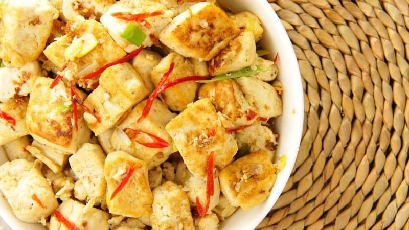 Spicy Garlic Tofu