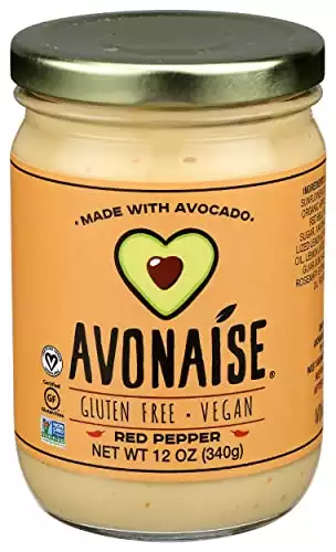 Avonaise Red Pepper Vegan Avocado Mayonnaise, 12 OZ
