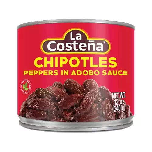 La Costeña Chipotle Peppers in Adobo Sauce, 12-Ounce Can (Pack of 3)