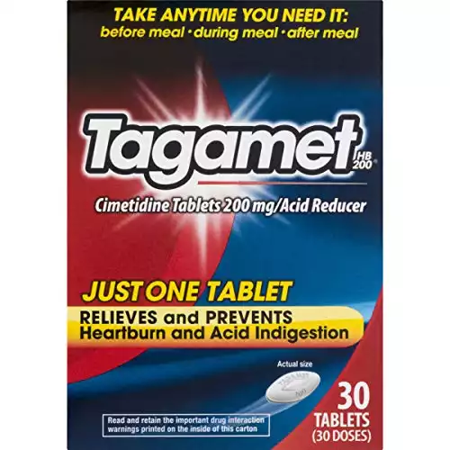 Tagamet Acid Reducer, 200mg, 30-count Tablets, 30 Count