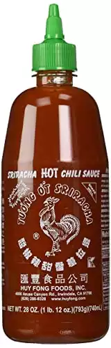 Huy Fong Sriracha Chili Hot Sauce, 28 Ounce Bottle (Pack of 2), Set of 2