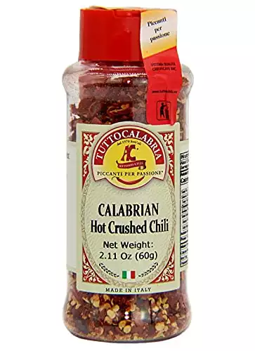 Calabrian Chili Flakes, Dried, Crushed Hot Chili Peppers