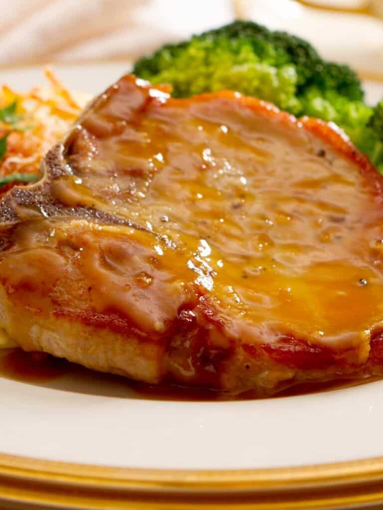 Tamarind glazed pork chops