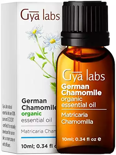 Gya Labs Organic German Chamomile Essential Oil for Diffuser
