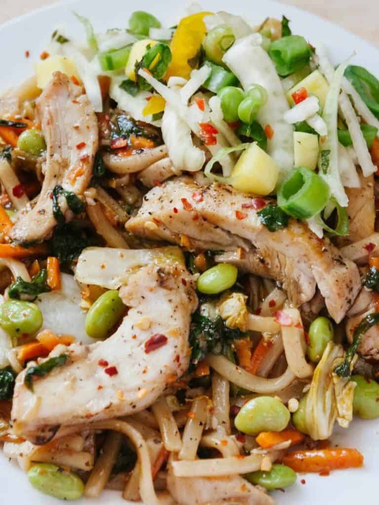Stir fry noodles with Chinese Five spices