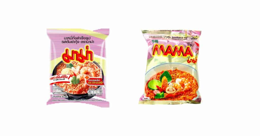 Thai agri foods co ltd Mama Jumbo Noodles Tom Yum 90g is not halal