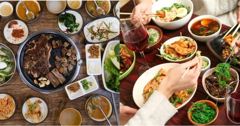 korean food vs chinese food