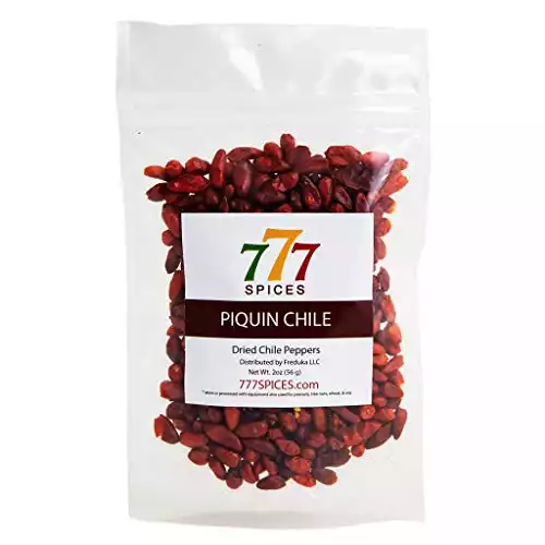 2oz Piquin Dried Whole Chile Seco Peppers