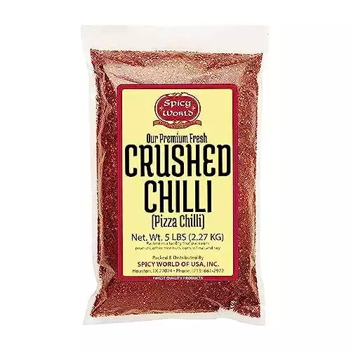Crushed Red Pepper Flakes 5 Pound Bulk