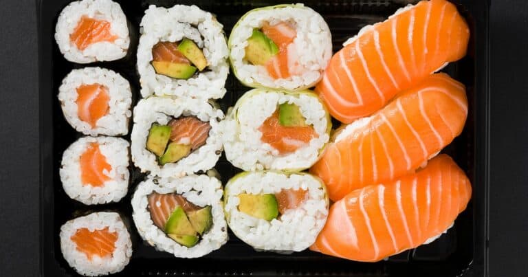 is sushi high in cholesterol