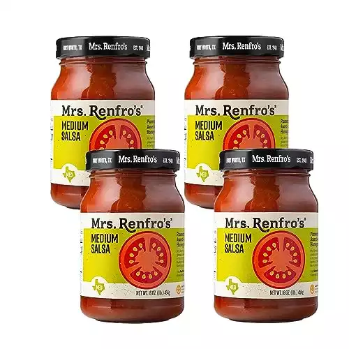 Mrs. Renfro’s Medium Salsa – Gluten Free (16-oz. jars, 4-pack)